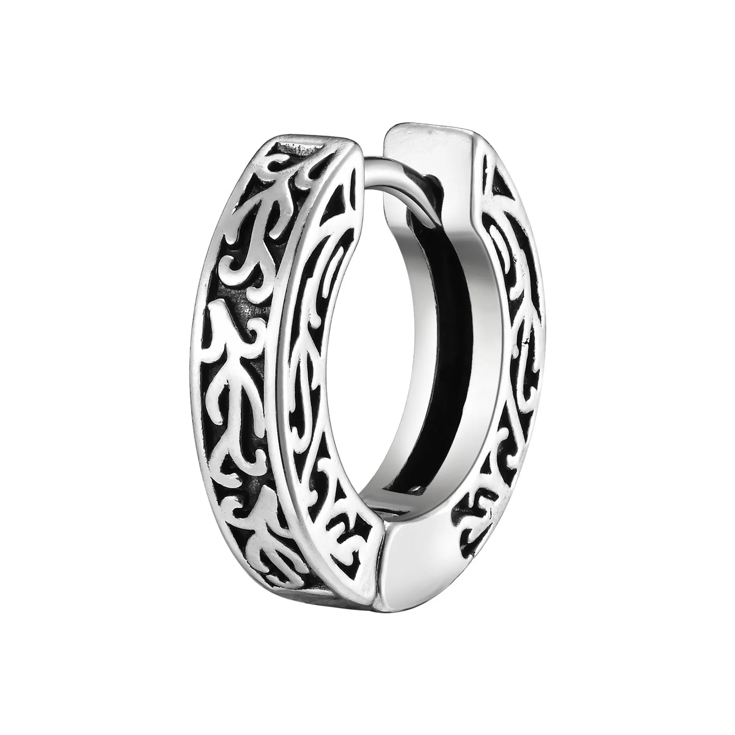 Men’s Stainless Steel Small Hoop Earrings – Anti-Allergy Punk Rock Huggies Jewelry