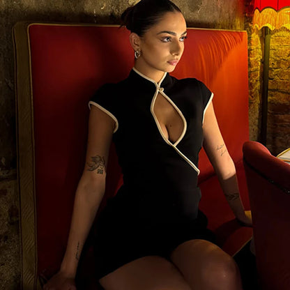 Women’s Mini Dress | Color Block | Cut Out