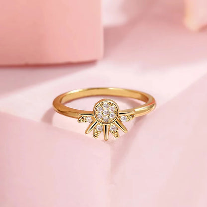 925 Silver Sun and Moon Couple Rings – Sky Blue Cubic Zirconia Matching Promise Rings for Couples, Fine Jewelry Gift Women’s