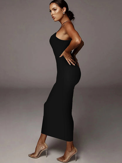 Women’s Leopard Maxi Dress – Sexy Summer Party & Evening Streetwear