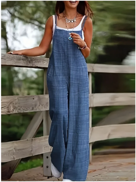 Women’s Vest Style Jumpsuit | Casual | Summer | Loose Fit