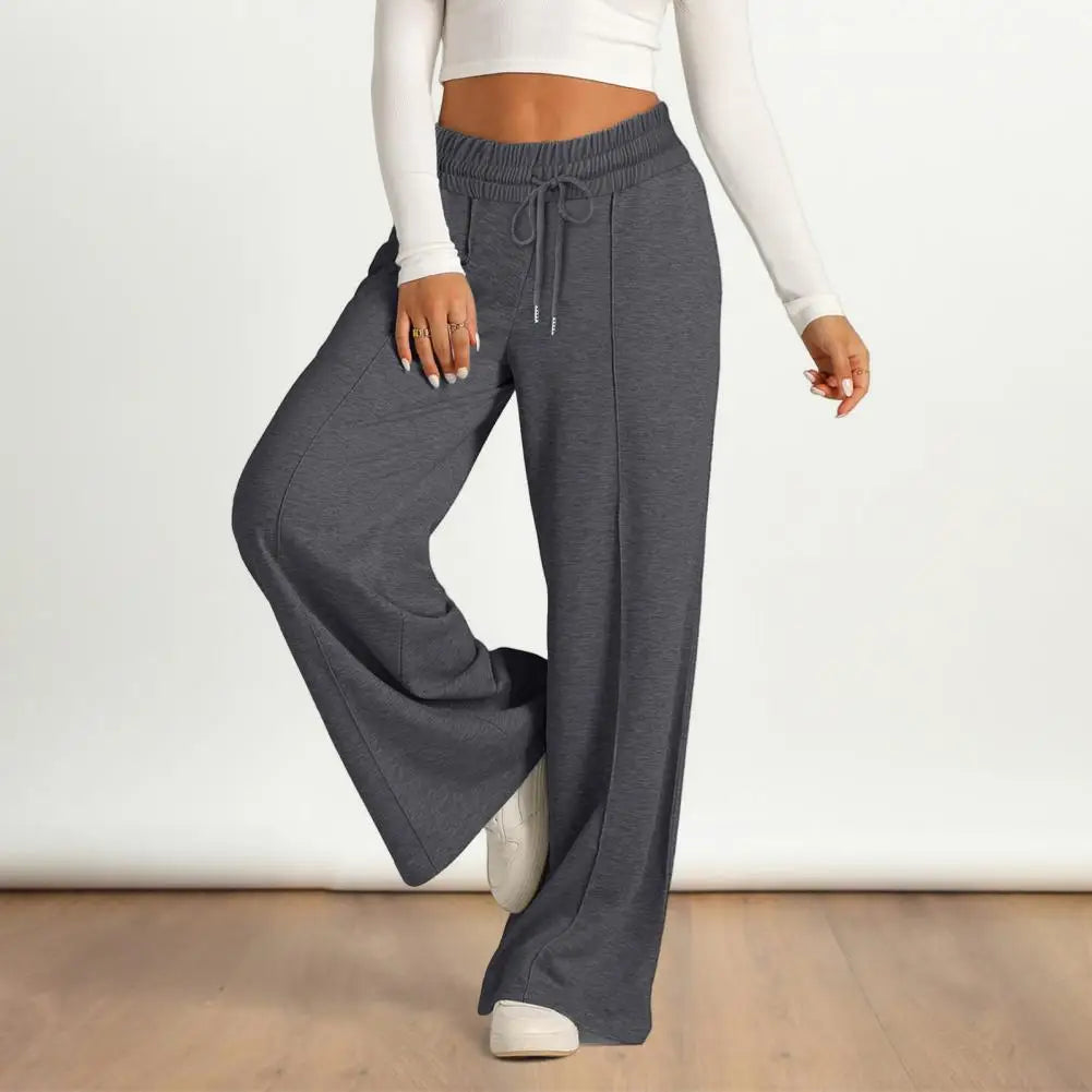 Women’s Yoga Sweatpants Bottom – Straight Leg Loose Fit Wide Leg Gym & Casual Pants