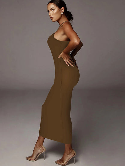 Women’s Leopard Maxi Dress – Sexy Summer Party & Evening Streetwear