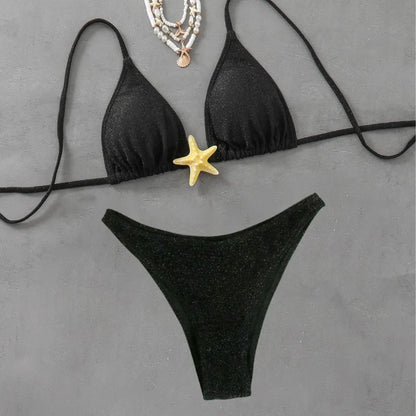 Women’s Metal Starfish Swimwear Bikini