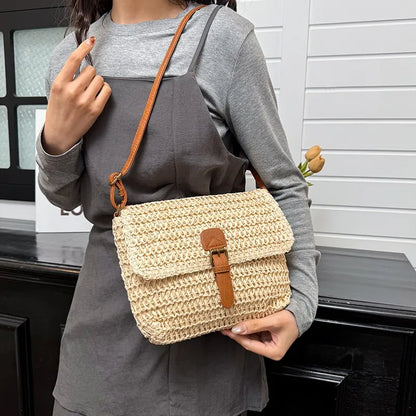 Women’s Crossbody Bag | Straw Woven | Vacation | Casual Shoulder