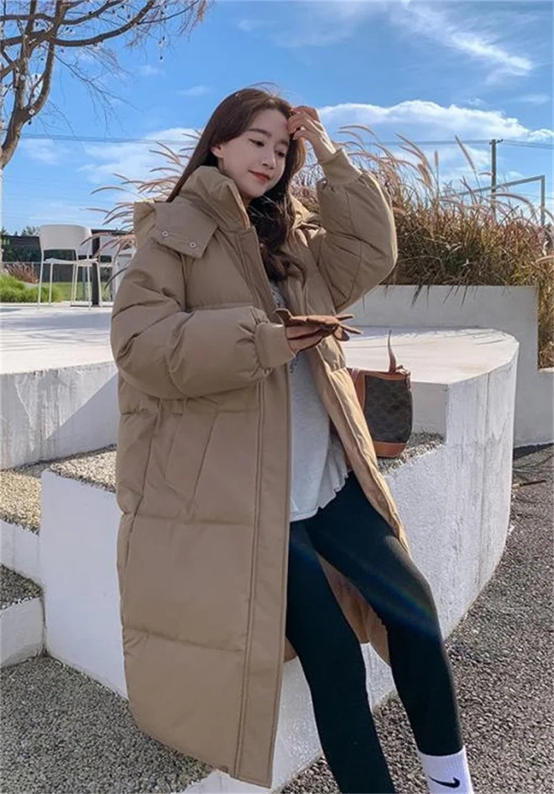 Women’s Long Puffer Jacket Outerwear | Winter | Hooded | Parka