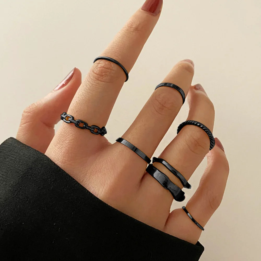 Women’s Cool Korean Ring – Hip Hop Street Style Stainless Steel Jewelry
