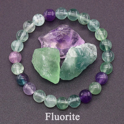 Women’s Natural Moss Agate Bead Bracelet – Healing Energy Stone Jewelry