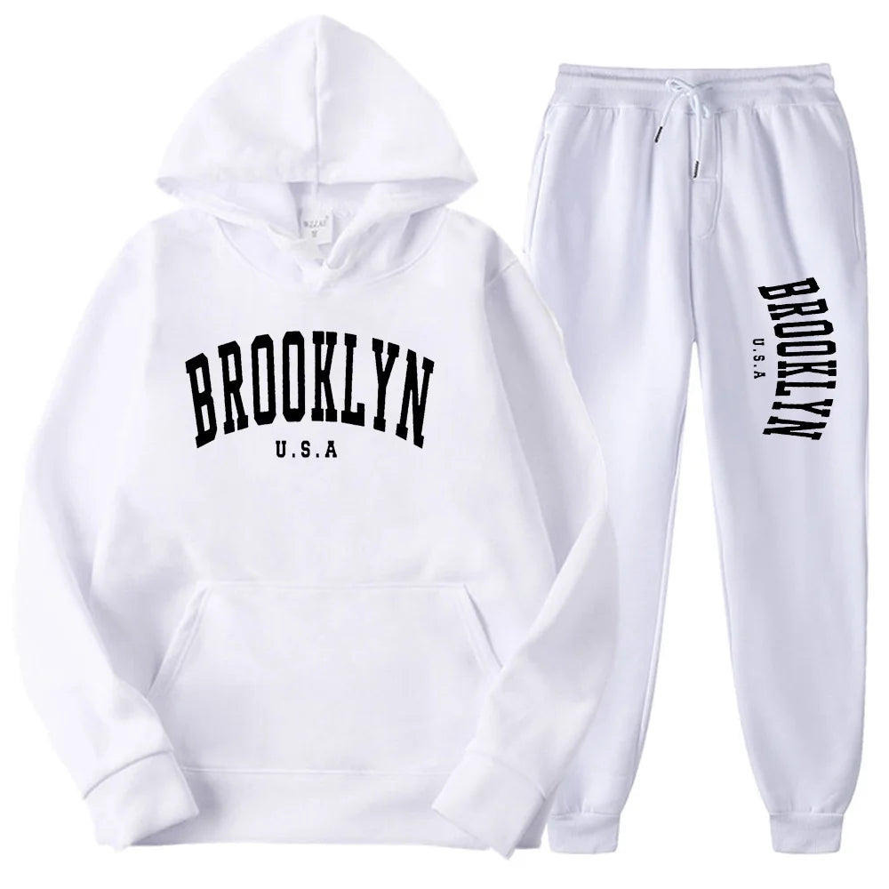 Men’s & Women’s Hoodie Casual Set – Autumn Winter