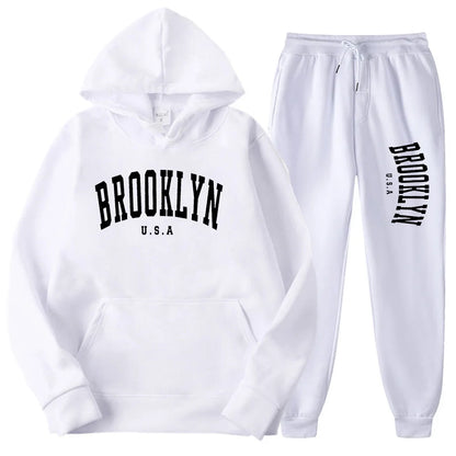 Men’s & Women’s Hoodie Casual Set – Autumn Winter