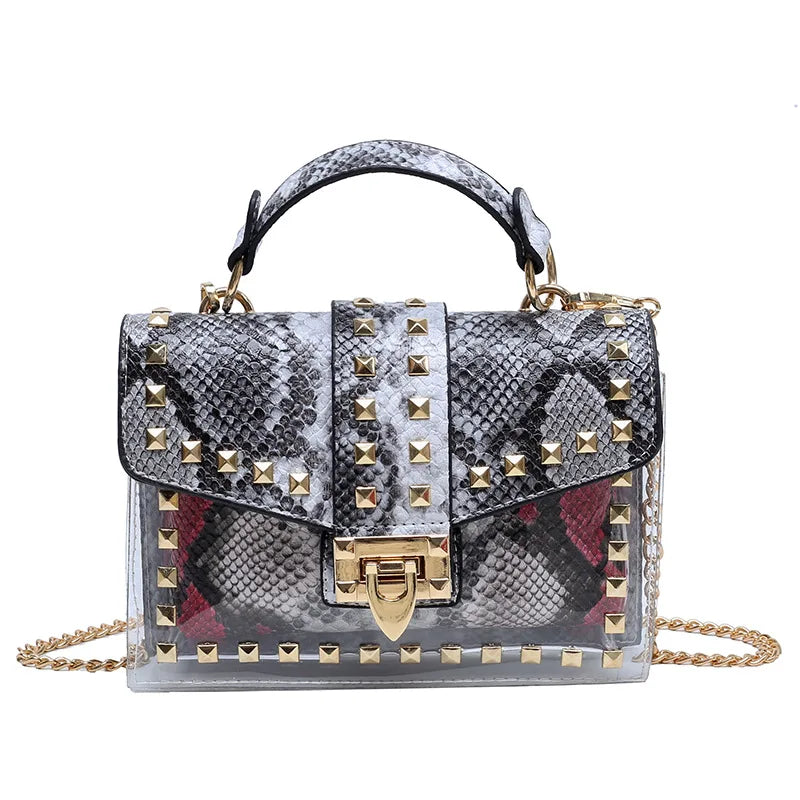 Women’s Crossbody Bag | Studded Graffiti | Fashion | Chic