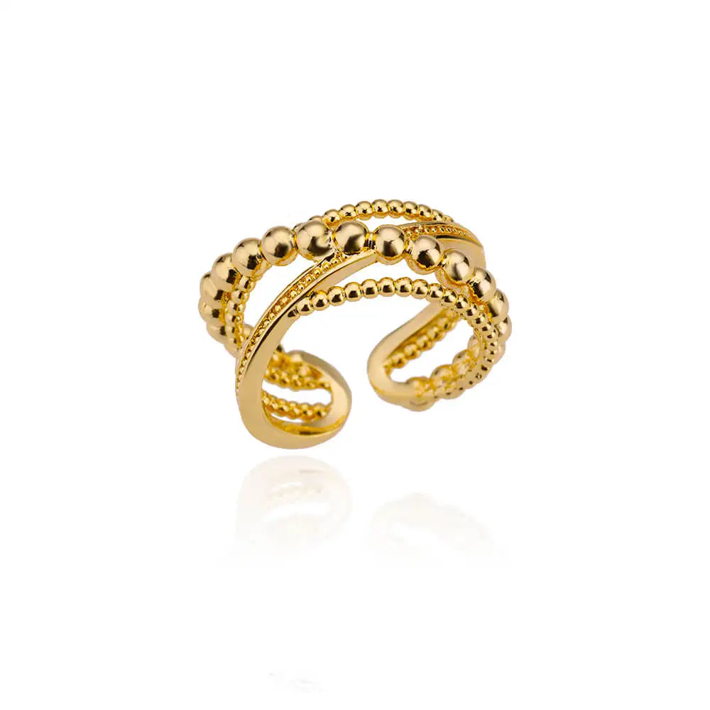 Women’s Jewelry 316L Stainless Steel Ring | Luxury | Gold Tone | Unisex