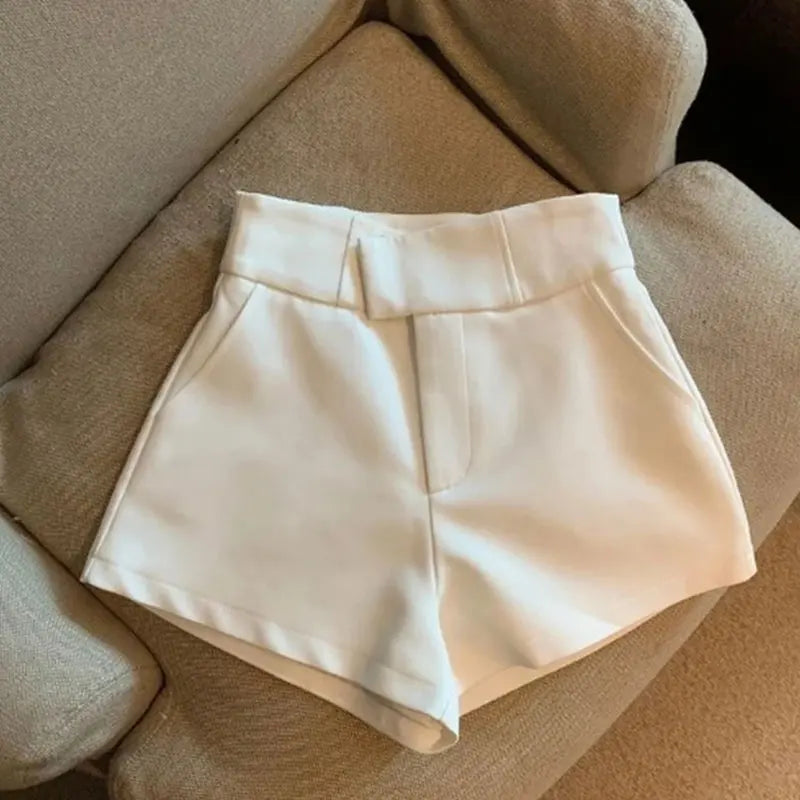 Women’s Black A-Line Shorts – High Waisted Harajuku Slim Fit Sexy Casual Bottoms