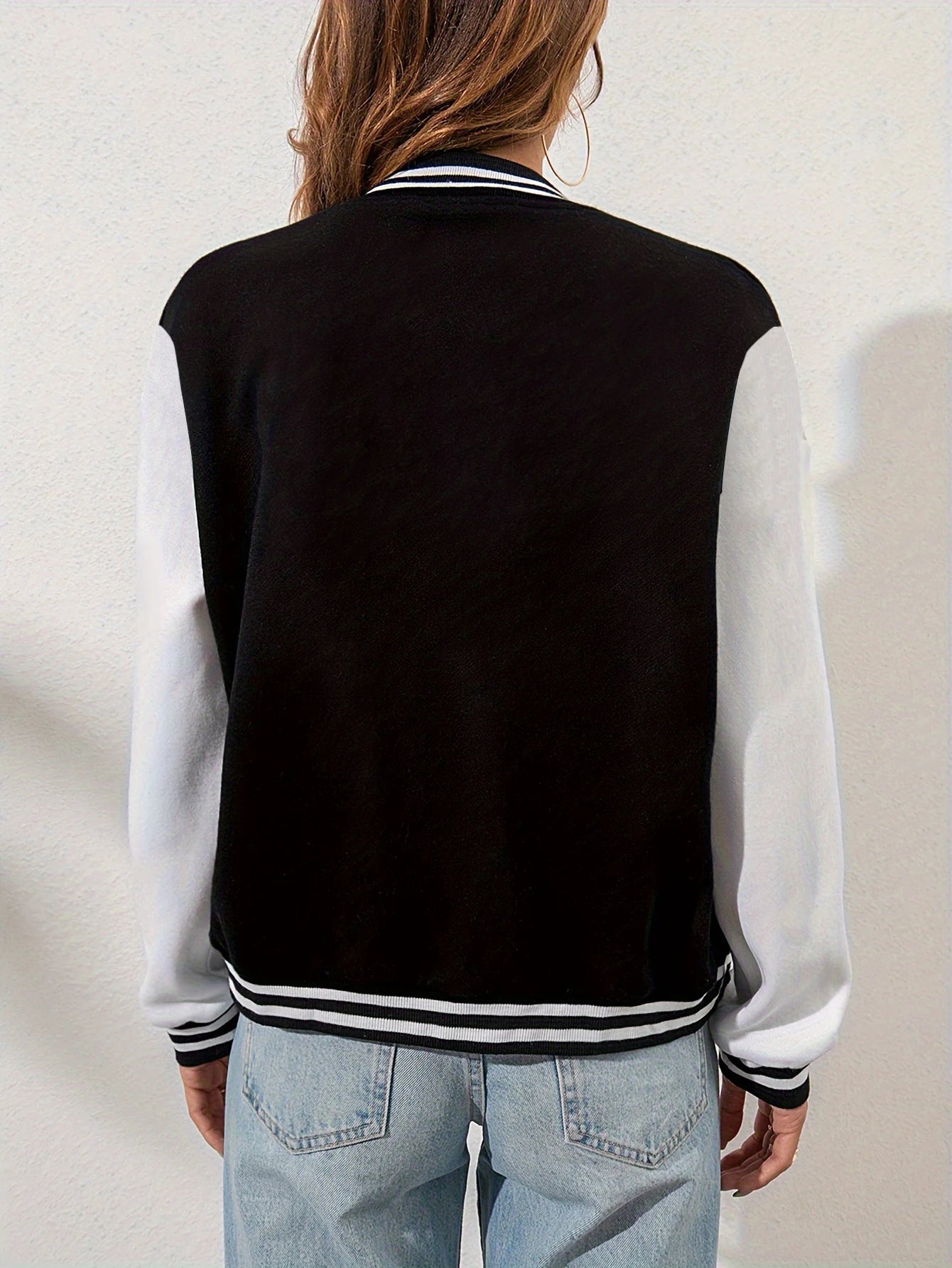 Women’s Printed Baseball Outerwear Jacket