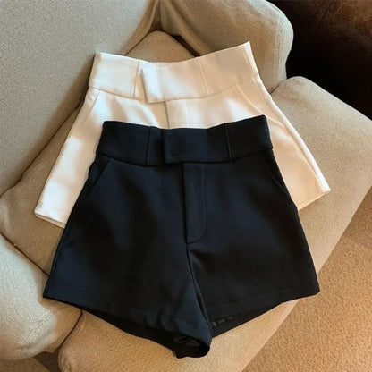 Women’s Black A-Line Shorts – High Waisted Harajuku Slim Fit Sexy Casual Bottoms
