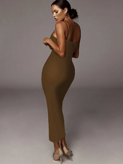 Women’s Leopard Maxi Dress – Sexy Summer Party & Evening Streetwear