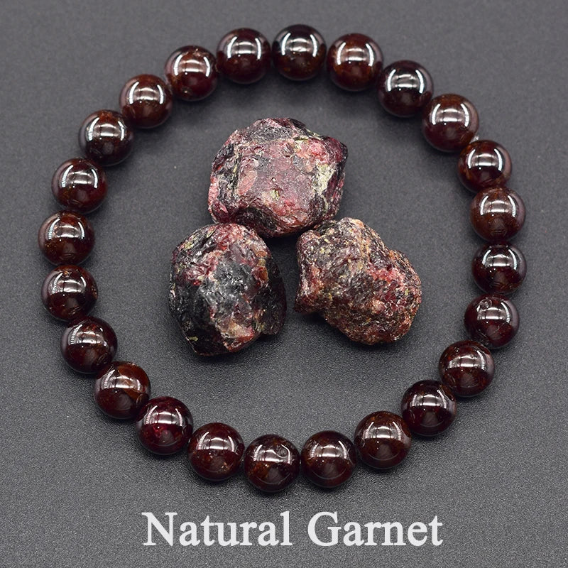 Women’s Natural Moss Agate Bead Bracelet – Healing Energy Stone Jewelry