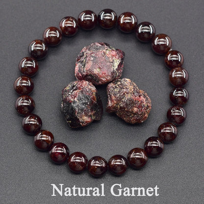 Women’s Natural Moss Agate Bead Bracelet – Healing Energy Stone Jewelry