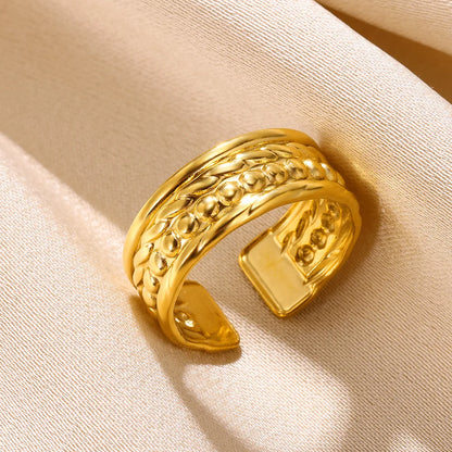 Women’s Jewelry Shell Star Open Ring | Trendy | Gold Tone