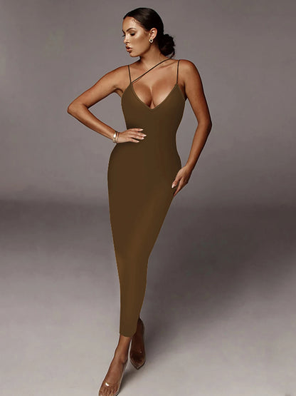 Women’s Leopard Maxi Dress – Sexy Summer Party & Evening Streetwear