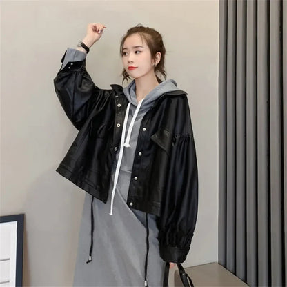 Women’s Faux Leather Outerwear | Casual | Streetwear Jacket