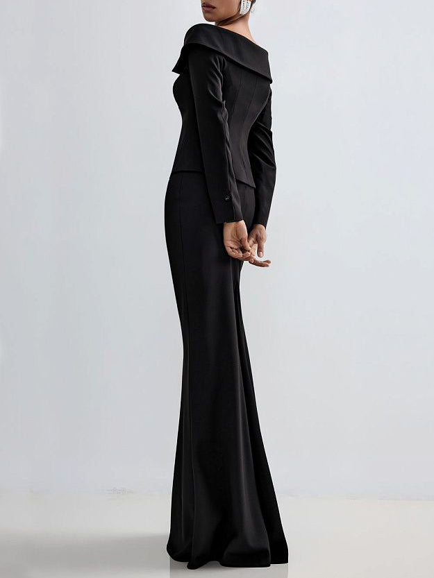 Women’s Two-Piece Black Set | Black | Elegant | Formal