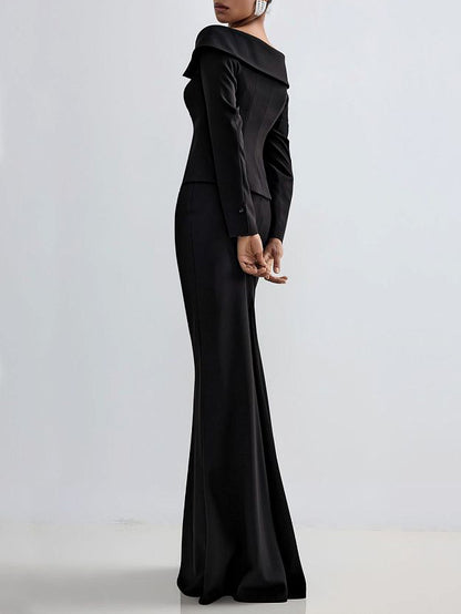 Women’s Two-Piece Black Set | Black | Elegant | Formal
