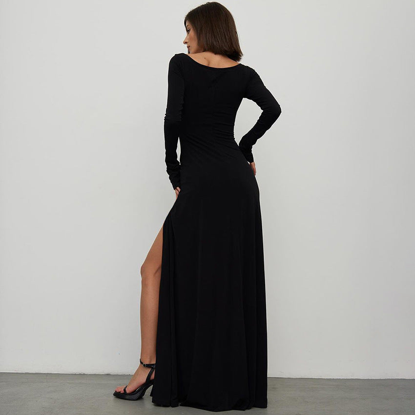 Women’s Knitted Split Maxi Dress | Sexy | Elegant | Party