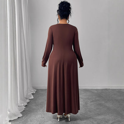 Women’s Coffee Color Maxi Dress | Fashion | Elegant | Casual
