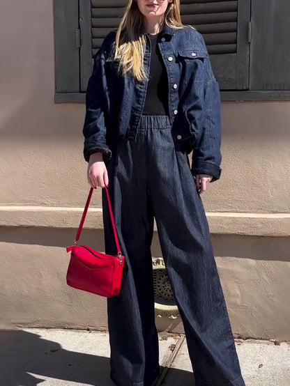 Women’s Denim Casual Set | Oversized | Casual | Streetwear