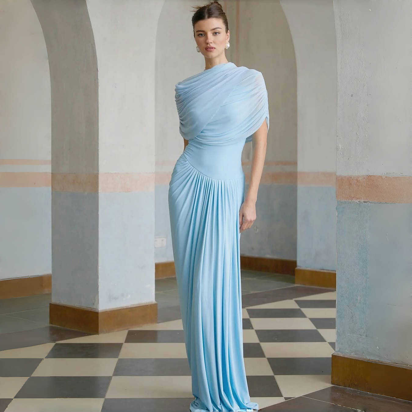 Women’s Pleated Maxi Dress | Elegant | Dinner | Evening
