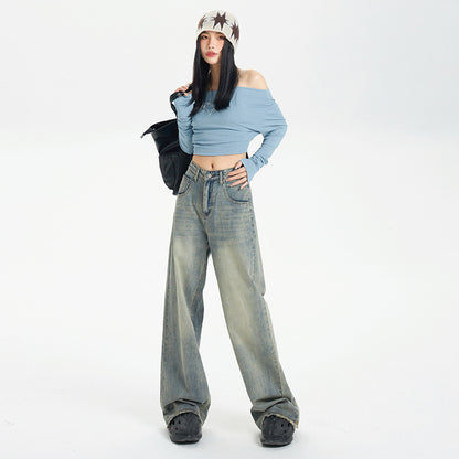 Women’s Distressed Jeans Bottoms | Streetwear | Casual | Retro