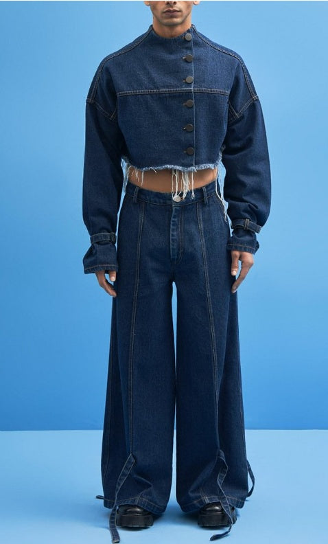 Men’s Two Piece Elegant Set | Denim | High Waist | Casual