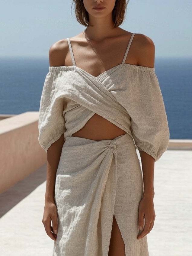 Women’s Resort Elegant Set | Cotton Linen | Chic | Summer