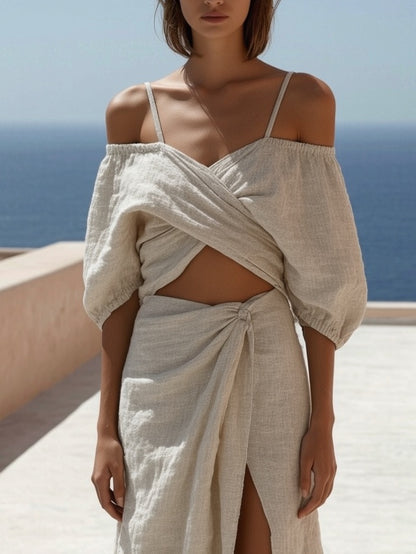 Women’s Resort Elegant Set | Cotton Linen | Chic | Summer