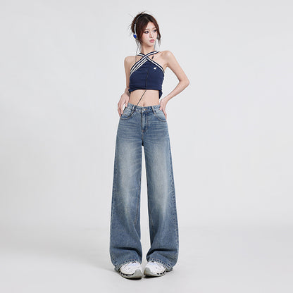 Women’s High Waist Baggy Wide Leg Jeans Bottoms | Casual | Streetwear | Chic