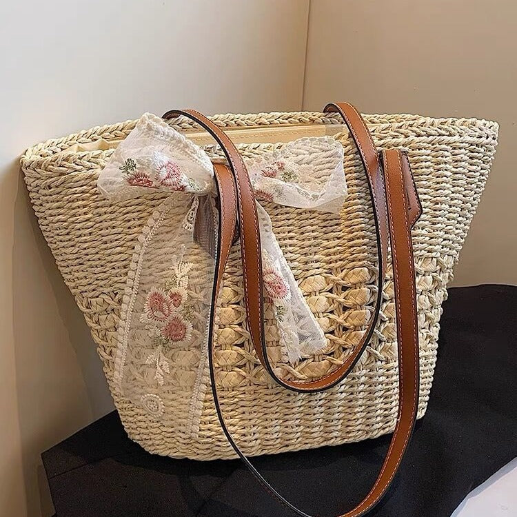 Women’s Tote Bag | Hollow Woven Design | Casual | Everyday Shoulder