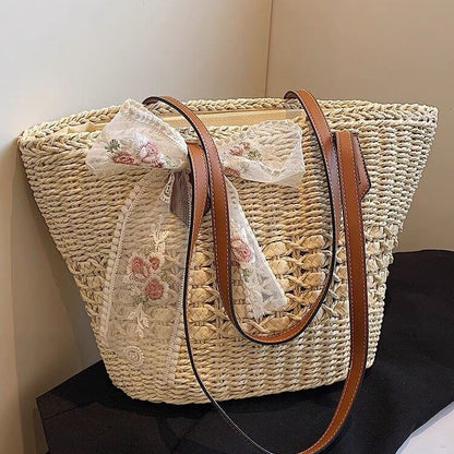 Women’s Tote Bag | Hollow Woven Design | Casual | Everyday Shoulder