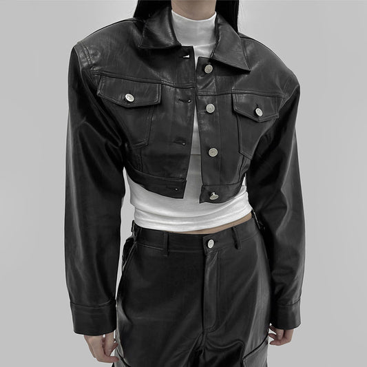 Women’s Leather Biker Jacket Outerwear | Autumn | Casual | Streetwear