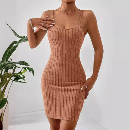 Women’s Halter U Neck Sheath Mini-Midi Dress | Elegant | Party | Evening