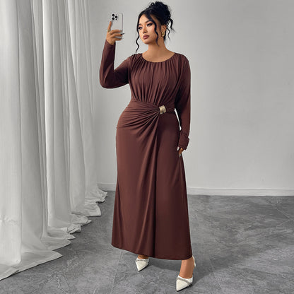 Women’s Coffee Color Maxi Dress | Fashion | Elegant | Casual
