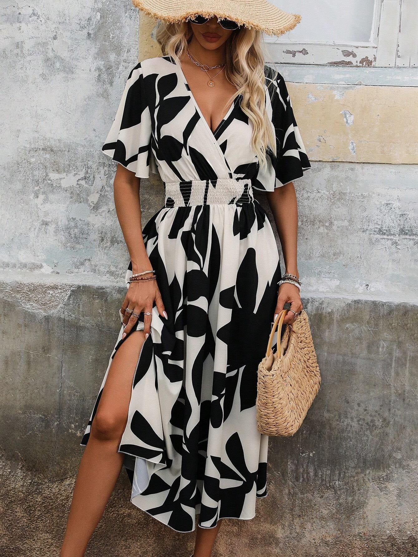 Women’s Cross Neck Midi-Maxi Dress | Summer | Elegant | Party