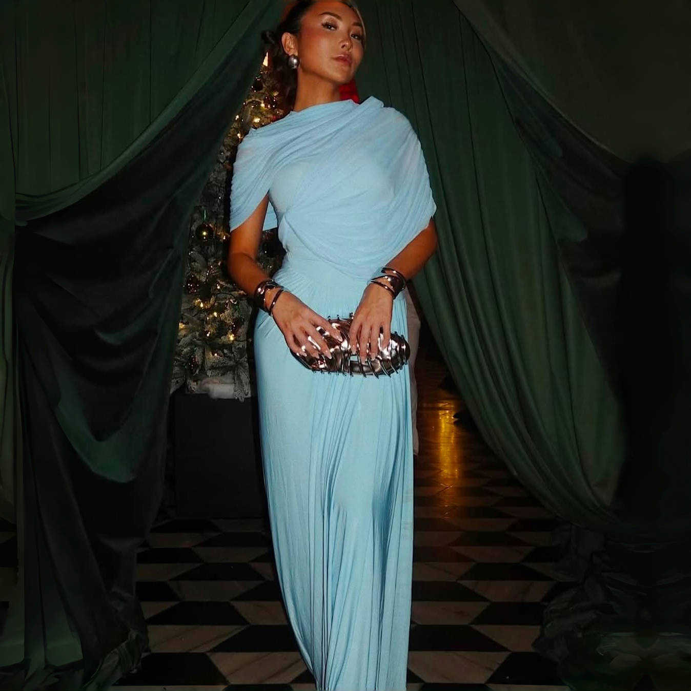 Women’s Pleated Maxi Dress | Elegant | Dinner | Evening