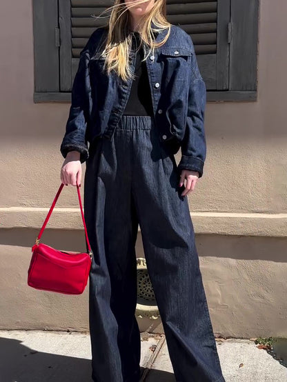 Women’s Denim Casual Set | Oversized | Casual | Streetwear