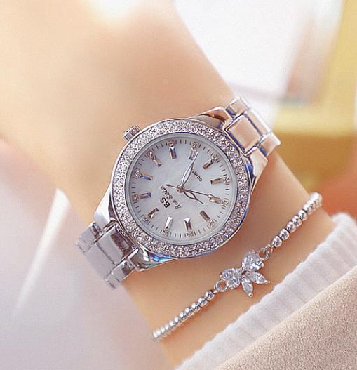 Women’s Full Diamond Quartz Watch Set | Luxury | Elegant | Fashion