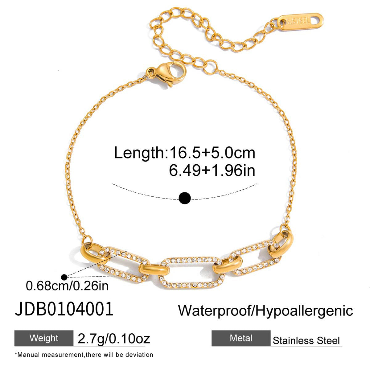 Women’s Stainless Steel Bracelet Jewelry | Minimal | Everyday | Gift