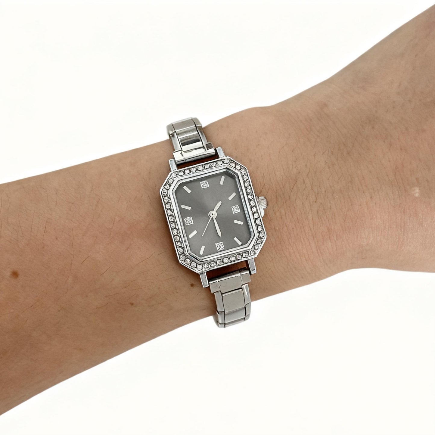 Women’s Square Diamond Look Quartz Watch | Stylish | Elegant | Customizable