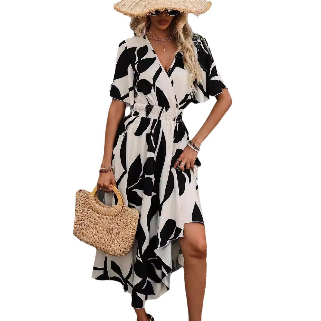 Women’s Cross Neck Midi-Maxi Dress | Summer | Elegant | Party