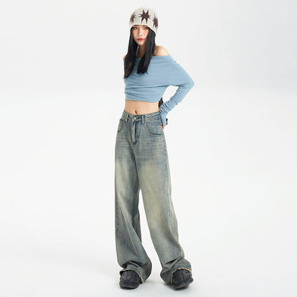 Women’s Distressed Jeans Bottoms | Streetwear | Casual | Retro