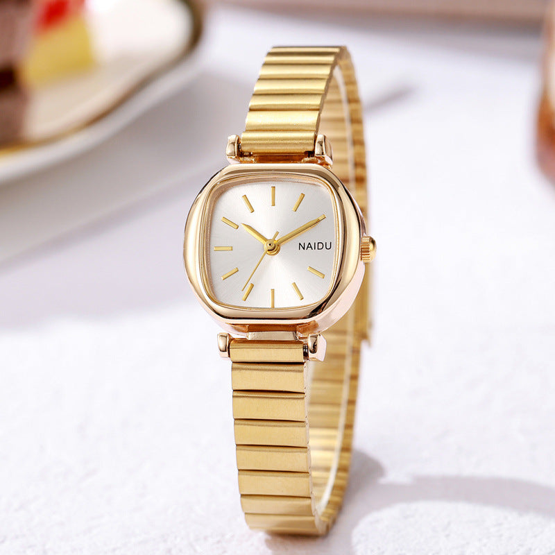 Women’s Small Square Steel Quartz Watch | Simple | Fashion | Elegant